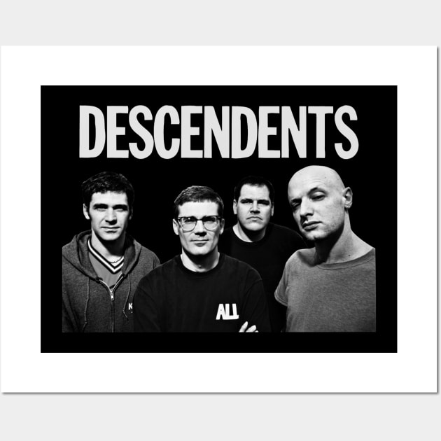 Descendents Vintage Premium Design Wall Art by Skull rock